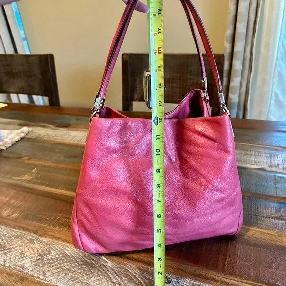 🌺C O A C H shoulder bag Rose Pink leather Great condition !!🌺 - Picture 6 of 16